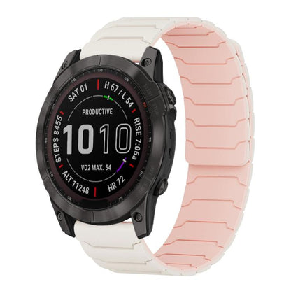 Bracelet de montre magnétique en silicone xDfind, For Garmin Fenix 8/7X/6X/5X 26mm, For Garmin Fenix 8/7/6/5 22mm, For Garmin Forerunner 35/30/35J 20mm