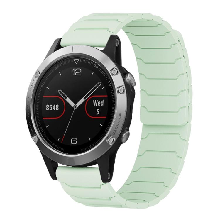 Bracelet de montre magnétique en silicone xDfind, For Garmin Fenix 8/7X/6X/5X 26mm, For Garmin Fenix 8/7/6/5 22mm, For Garmin Forerunner 35/30/35J 20mm
