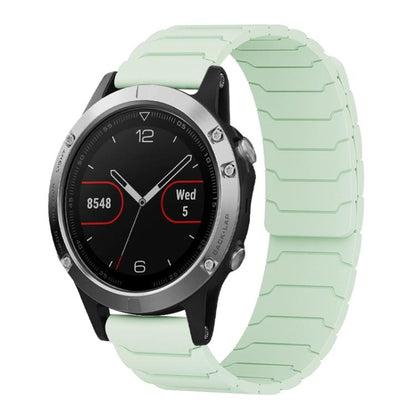 Bracelet de montre magnétique en silicone xDfind, For Garmin Fenix 8/7X/6X/5X 26mm, For Garmin Fenix 8/7/6/5 22mm, For Garmin Forerunner 35/30/35J 20mm
