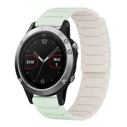 Bracelet de montre magnétique en silicone xDfind, For Garmin Fenix 8/7X/6X/5X 26mm, For Garmin Fenix 8/7/6/5 22mm, For Garmin Forerunner 35/30/35J 20mm