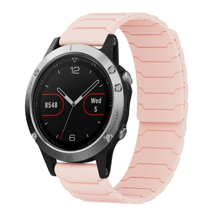 Bracelet de montre magnétique en silicone xDfind, For Garmin Fenix 8/7X/6X/5X 26mm, For Garmin Fenix 8/7/6/5 22mm, For Garmin Forerunner 35/30/35J 20mm