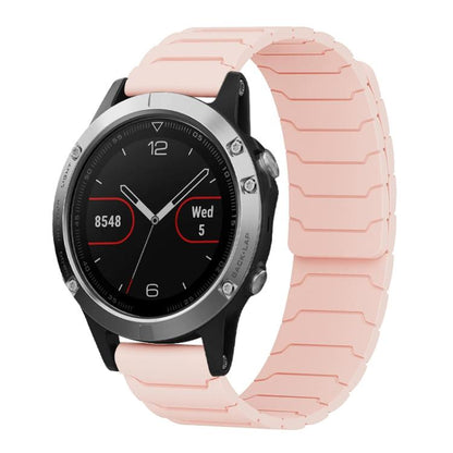 Bracelet de montre magnétique en silicone xDfind, For Garmin Fenix 8/7X/6X/5X 26mm, For Garmin Fenix 8/7/6/5 22mm, For Garmin Forerunner 35/30/35J 20mm