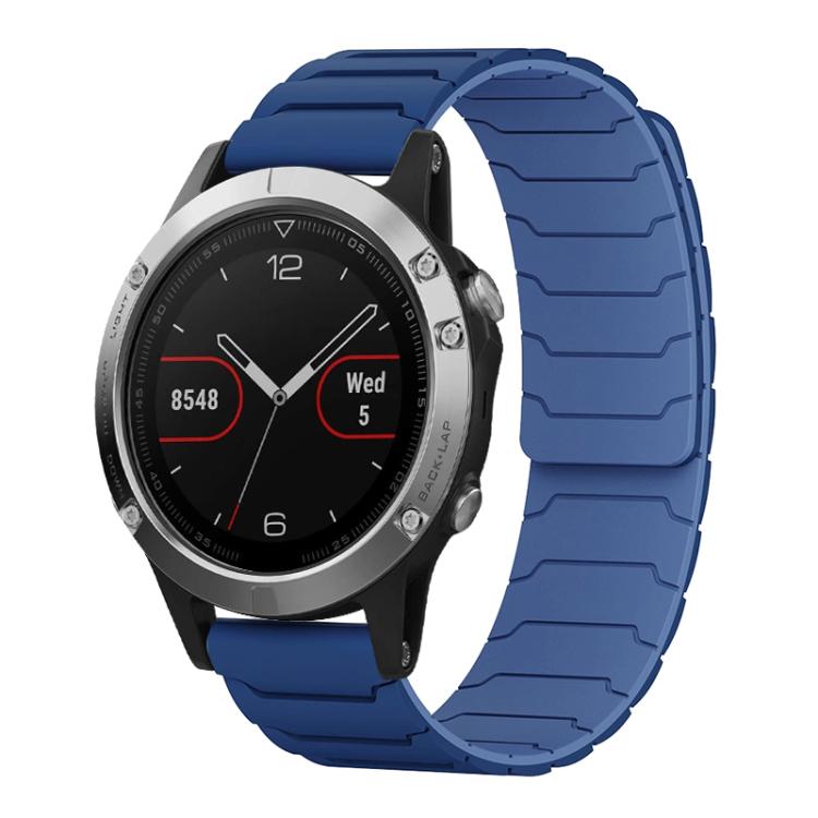 Bracelet de montre magnétique en silicone xDfind, For Garmin Fenix 8/7X/6X/5X 26mm, For Garmin Fenix 8/7/6/5 22mm, For Garmin Forerunner 35/30/35J 20mm