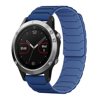 Bracelet de montre magnétique en silicone xDfind, For Garmin Fenix 8/7X/6X/5X 26mm, For Garmin Fenix 8/7/6/5 22mm, For Garmin Forerunner 35/30/35J 20mm
