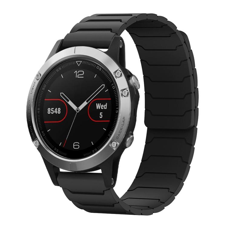 Bracelet de montre magnétique en silicone xDfind, For Garmin Fenix 8/7X/6X/5X 26mm, For Garmin Fenix 8/7/6/5 22mm, For Garmin Forerunner 35/30/35J 20mm
