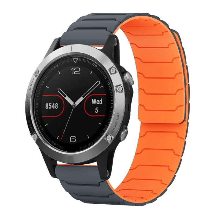 Bracelet de montre magnétique en silicone xDfind, For Garmin Fenix 8/7X/6X/5X 26mm, For Garmin Fenix 8/7/6/5 22mm, For Garmin Forerunner 35/30/35J 20mm