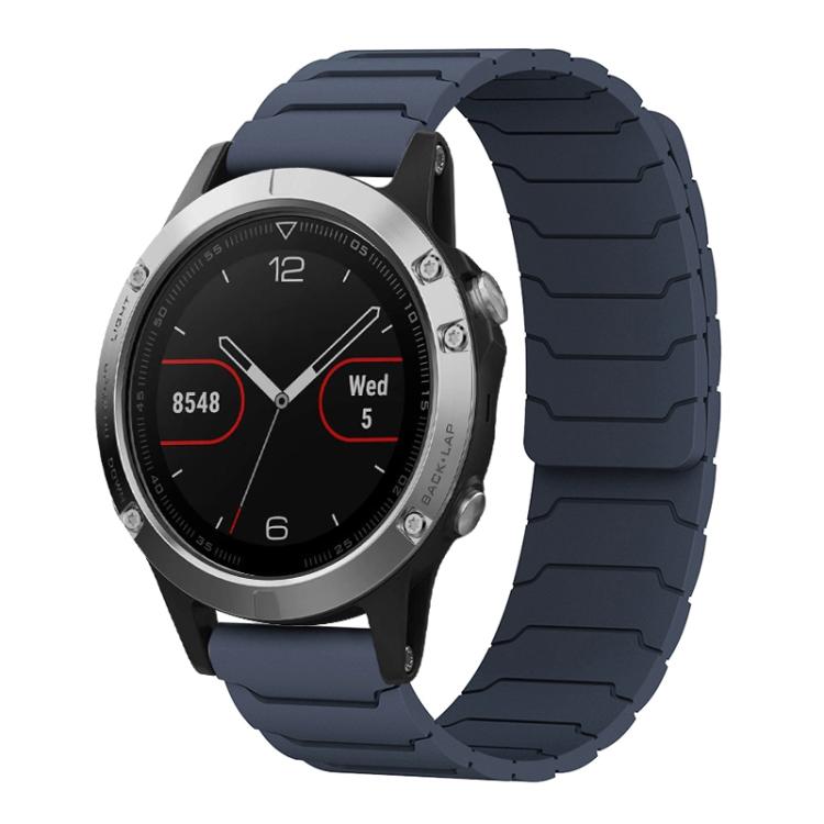 Bracelet de montre magnétique en silicone xDfind, For Garmin Fenix 8/7X/6X/5X 26mm, For Garmin Fenix 8/7/6/5 22mm, For Garmin Forerunner 35/30/35J 20mm