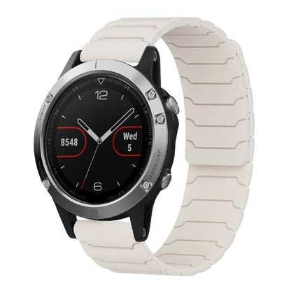Bracelet de montre magnétique en silicone xDfind, For Garmin Fenix 8/7X/6X/5X 26mm, For Garmin Fenix 8/7/6/5 22mm, For Garmin Forerunner 35/30/35J 20mm