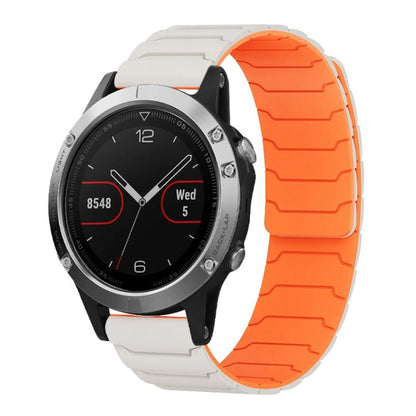 Bracelet de montre magnétique en silicone xDfind, For Garmin Fenix 8/7X/6X/5X 26mm, For Garmin Fenix 8/7/6/5 22mm, For Garmin Forerunner 35/30/35J 20mm