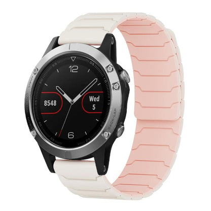 Bracelet de montre magnétique en silicone xDfind, For Garmin Fenix 8/7X/6X/5X 26mm, For Garmin Fenix 8/7/6/5 22mm, For Garmin Forerunner 35/30/35J 20mm