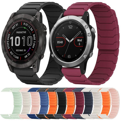 Bracelet de montre magnétique en silicone xDfind, For Garmin Fenix 8/7X/6X/5X 26mm, For Garmin Fenix 8/7/6/5 22mm, For Garmin Forerunner 35/30/35J 20mm