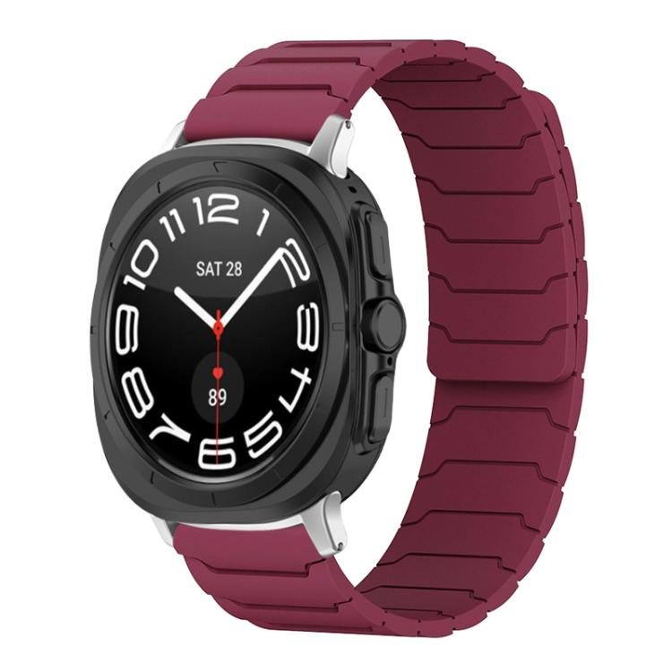 Bracelet de montre magnétique en silicone xDfind, For Samsung Galaxy Watch Ultra / Ultra 2025, For Samsung Galaxy Watch8 / 8 Classic, For Samsung Galaxy Watch 7 / 6 / 5 / FE