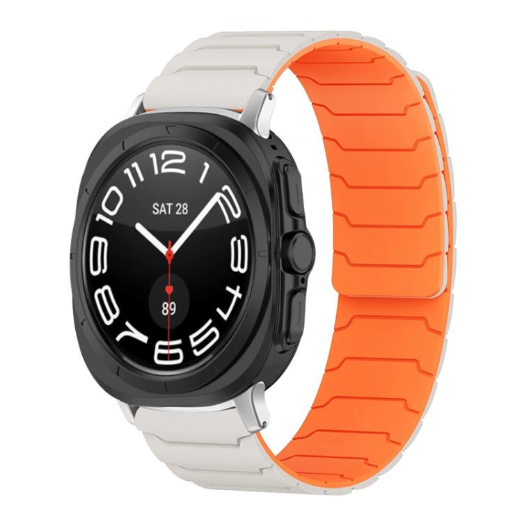 Bracelet de montre magnétique en silicone xDfind, For Samsung Galaxy Watch Ultra / Ultra 2025, For Samsung Galaxy Watch8 / 8 Classic, For Samsung Galaxy Watch 7 / 6 / 5 / FE