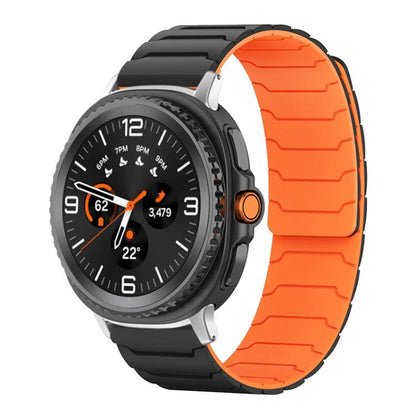 Bracelet de montre magnétique en silicone xDfind, For Samsung Galaxy Watch Ultra / Ultra 2025, For Samsung Galaxy Watch8 / 8 Classic, For Samsung Galaxy Watch 7 / 6 / 5 / FE