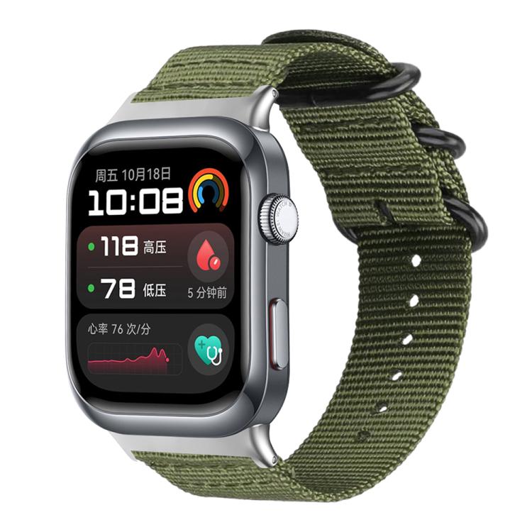 Bracelet de montre en nylon et toile xDfind avec boucle à anneau, For Huawei Watch Fit4 / Fit4 Pro / Fit3, For Huawei Watch D2