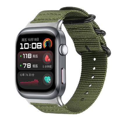 Bracelet de montre en nylon et toile xDfind avec boucle à anneau, For Huawei Watch Fit4 / Fit4 Pro / Fit3, For Huawei Watch D2