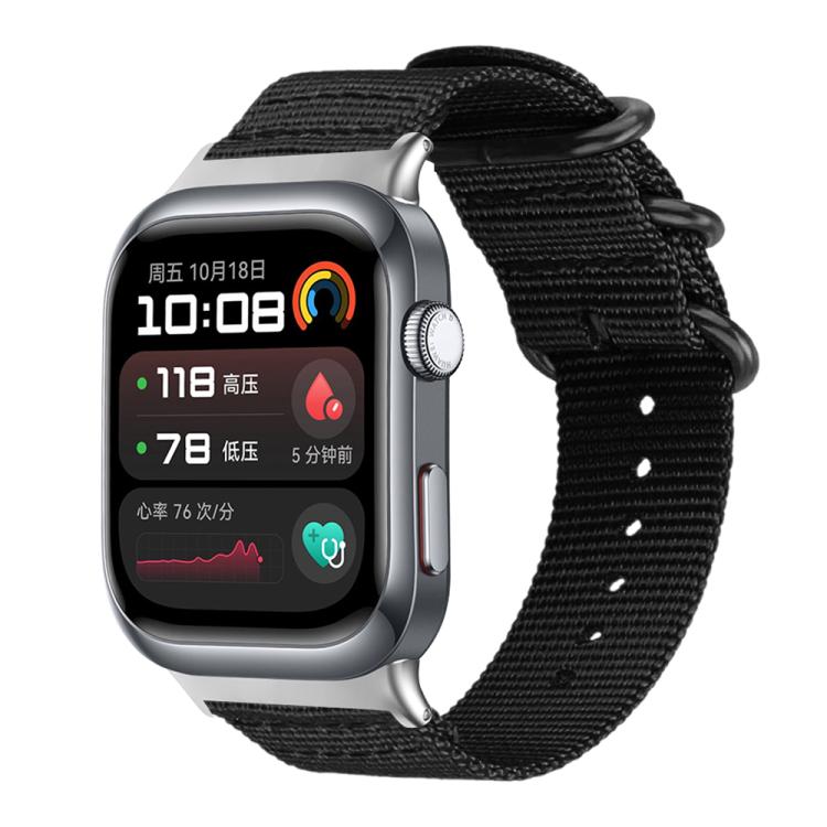 Bracelet de montre en nylon et toile xDfind avec boucle à anneau, For Huawei Watch Fit4 / Fit4 Pro / Fit3, For Huawei Watch D2