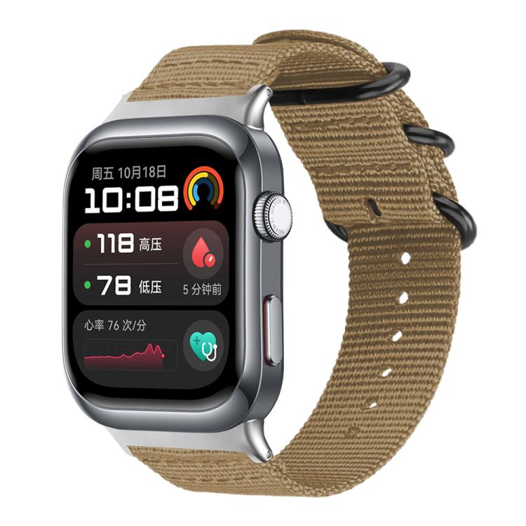 Bracelet de montre en nylon et toile xDfind avec boucle à anneau, For Huawei Watch Fit4 / Fit4 Pro / Fit3, For Huawei Watch D2