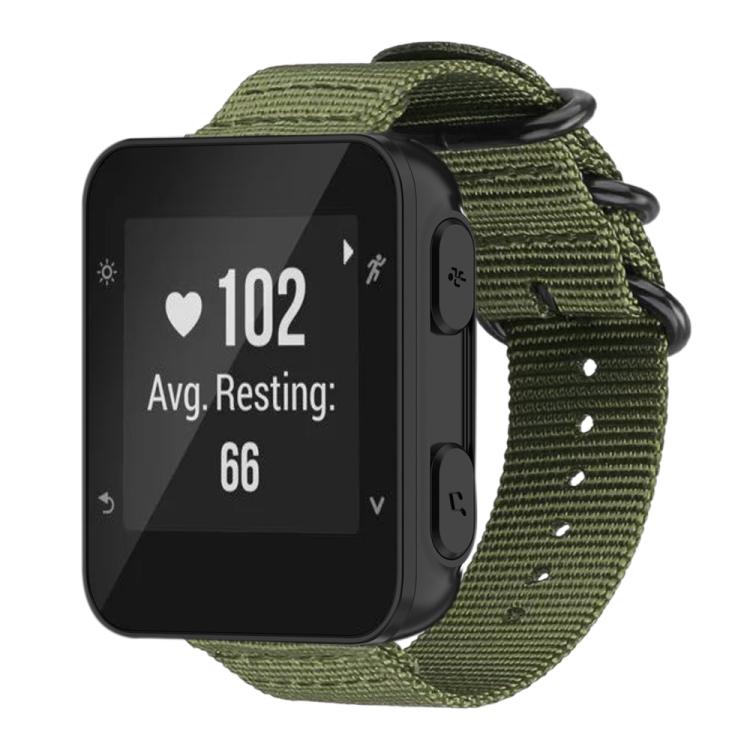 Bracelet de montre en nylon et toile xDfind avec boucle à anneau, For Garmin Fenix 8/7X/6X/5X 26mm, For Garmin Fenix 8/7/6/5 22mm, For Garmin Forerunner 235/220/620/630, For Garmin Forerunner 35 / 30 / 35J