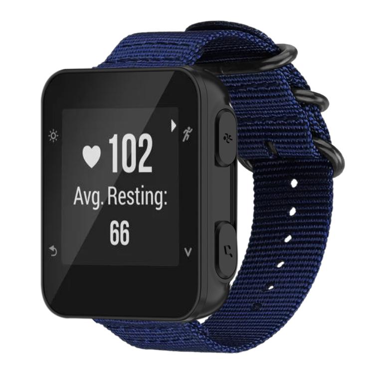 Bracelet de montre en nylon et toile xDfind avec boucle à anneau, For Garmin Fenix 8/7X/6X/5X 26mm, For Garmin Fenix 8/7/6/5 22mm, For Garmin Forerunner 235/220/620/630, For Garmin Forerunner 35 / 30 / 35J