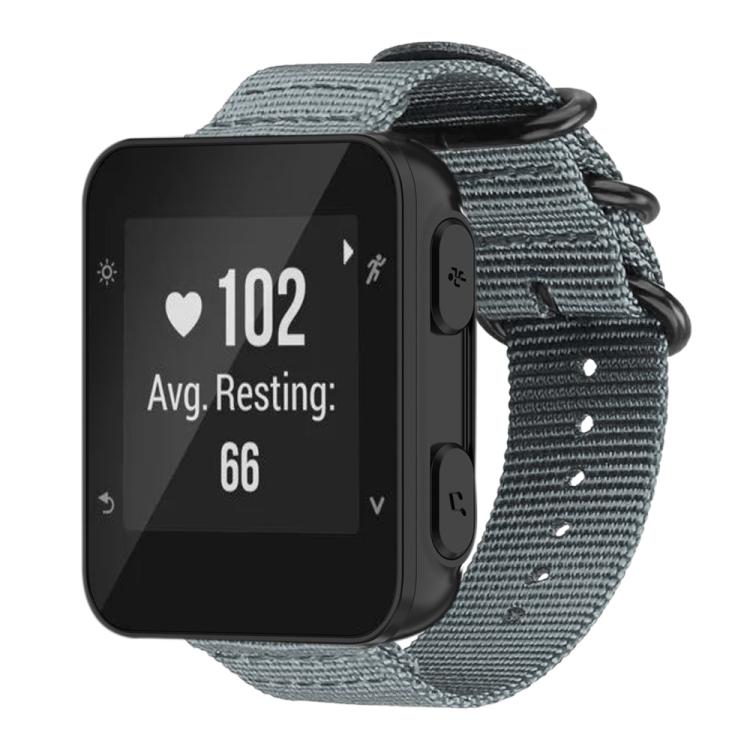Bracelet de montre en nylon et toile xDfind avec boucle à anneau, For Garmin Fenix 8/7X/6X/5X 26mm, For Garmin Fenix 8/7/6/5 22mm, For Garmin Forerunner 235/220/620/630, For Garmin Forerunner 35 / 30 / 35J