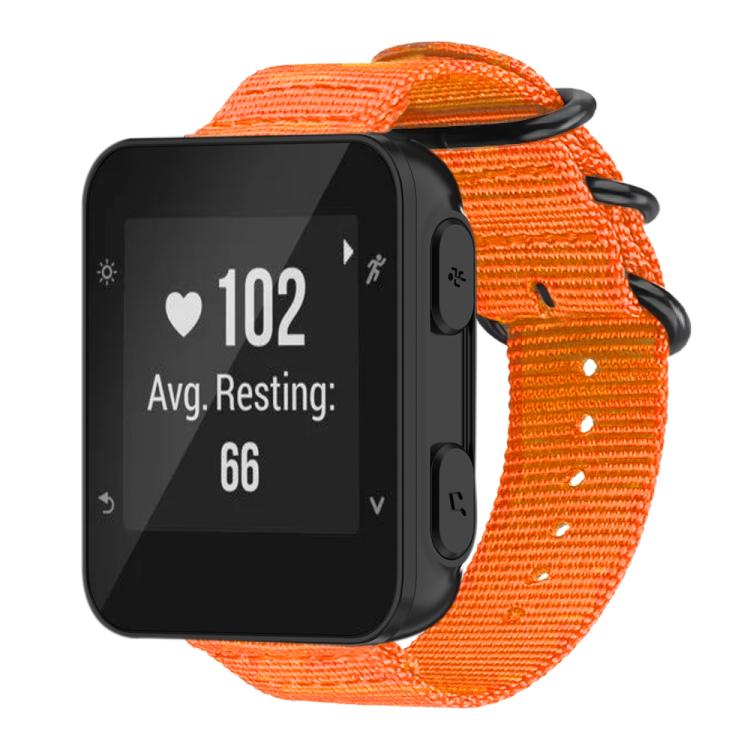 Bracelet de montre en nylon et toile xDfind avec boucle à anneau, For Garmin Fenix 8/7X/6X/5X 26mm, For Garmin Fenix 8/7/6/5 22mm, For Garmin Forerunner 235/220/620/630, For Garmin Forerunner 35 / 30 / 35J