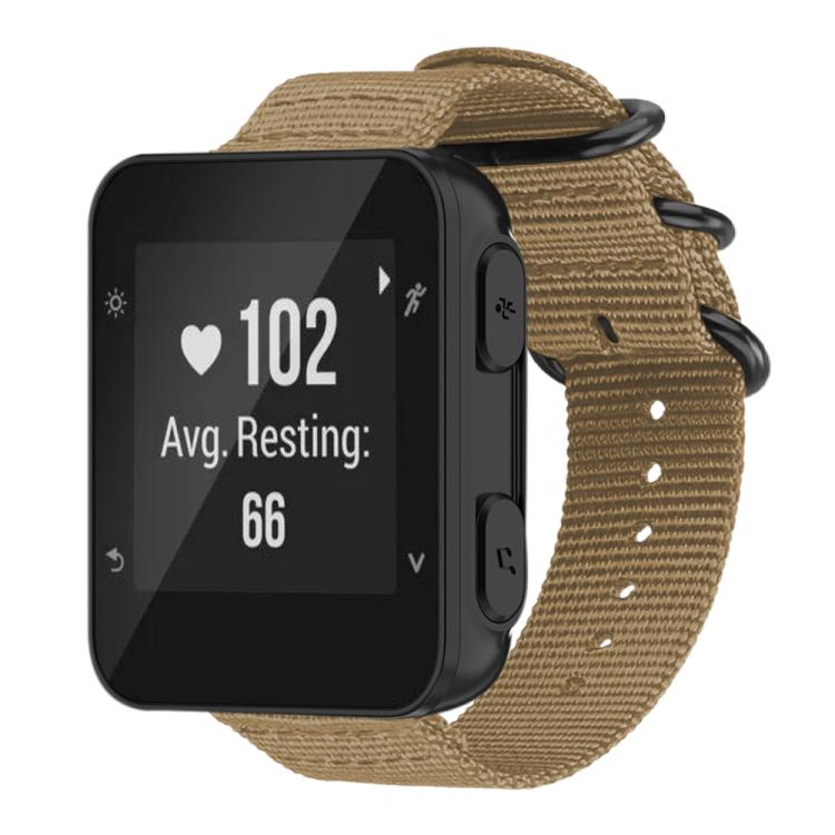 Bracelet de montre en nylon et toile xDfind avec boucle à anneau, For Garmin Fenix 8/7X/6X/5X 26mm, For Garmin Fenix 8/7/6/5 22mm, For Garmin Forerunner 235/220/620/630, For Garmin Forerunner 35 / 30 / 35J