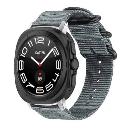 Bracelet de montre en nylon et toile xDfind avec boucle à anneau, For Samsung Galaxy Watch Ultra / Ultra 2025, For Samsung Galaxy Watch8 / 8 Classic, For Samsung Galaxy Watch 7 / 6 / 5 / FE, For Samsung Galaxy Fit3 SM-R390