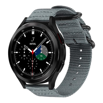 Bracelet de montre en nylon et toile xDfind avec boucle à anneau, For Samsung Galaxy Watch Ultra / Ultra 2025, For Samsung Galaxy Watch8 / 8 Classic, For Samsung Galaxy Watch 7 / 6 / 5 / FE, For Samsung Galaxy Fit3 SM-R390
