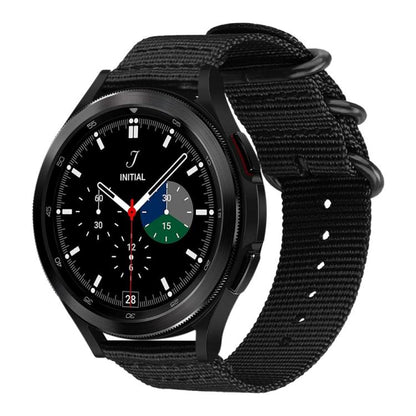 Bracelet de montre en nylon et toile xDfind avec boucle à anneau, For Samsung Galaxy Watch Ultra / Ultra 2025, For Samsung Galaxy Watch8 / 8 Classic, For Samsung Galaxy Watch 7 / 6 / 5 / FE, For Samsung Galaxy Fit3 SM-R390