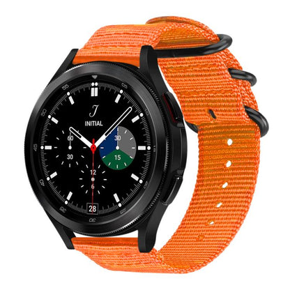 Bracelet de montre en nylon et toile xDfind avec boucle à anneau, For Samsung Galaxy Watch Ultra / Ultra 2025, For Samsung Galaxy Watch8 / 8 Classic, For Samsung Galaxy Watch 7 / 6 / 5 / FE, For Samsung Galaxy Fit3 SM-R390