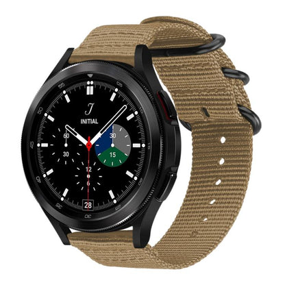 Bracelet de montre en nylon et toile xDfind avec boucle à anneau, For Samsung Galaxy Watch Ultra / Ultra 2025, For Samsung Galaxy Watch8 / 8 Classic, For Samsung Galaxy Watch 7 / 6 / 5 / FE, For Samsung Galaxy Fit3 SM-R390