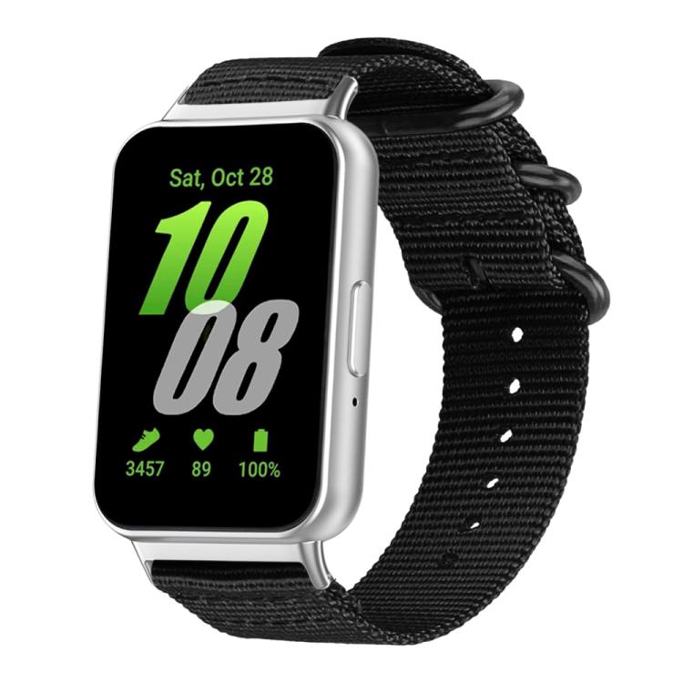 Bracelet de montre en nylon et toile xDfind avec boucle à anneau, For Samsung Galaxy Watch Ultra / Ultra 2025, For Samsung Galaxy Watch8 / 8 Classic, For Samsung Galaxy Watch 7 / 6 / 5 / FE, For Samsung Galaxy Fit3 SM-R390