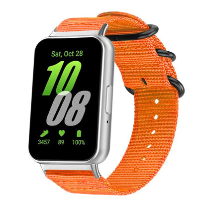 Bracelet de montre en nylon et toile xDfind avec boucle à anneau, For Samsung Galaxy Watch Ultra / Ultra 2025, For Samsung Galaxy Watch8 / 8 Classic, For Samsung Galaxy Watch 7 / 6 / 5 / FE, For Samsung Galaxy Fit3 SM-R390