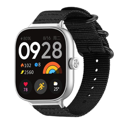 Bracelet de montre en nylon et toile xDfind avec boucle à anneau, For Xiaomi Band 10 Pro/9 Pro/Redmi Watch 6/5/4, For Redmi Watch 3 Active / Watch 3 Lite, For Redmi Watch 3