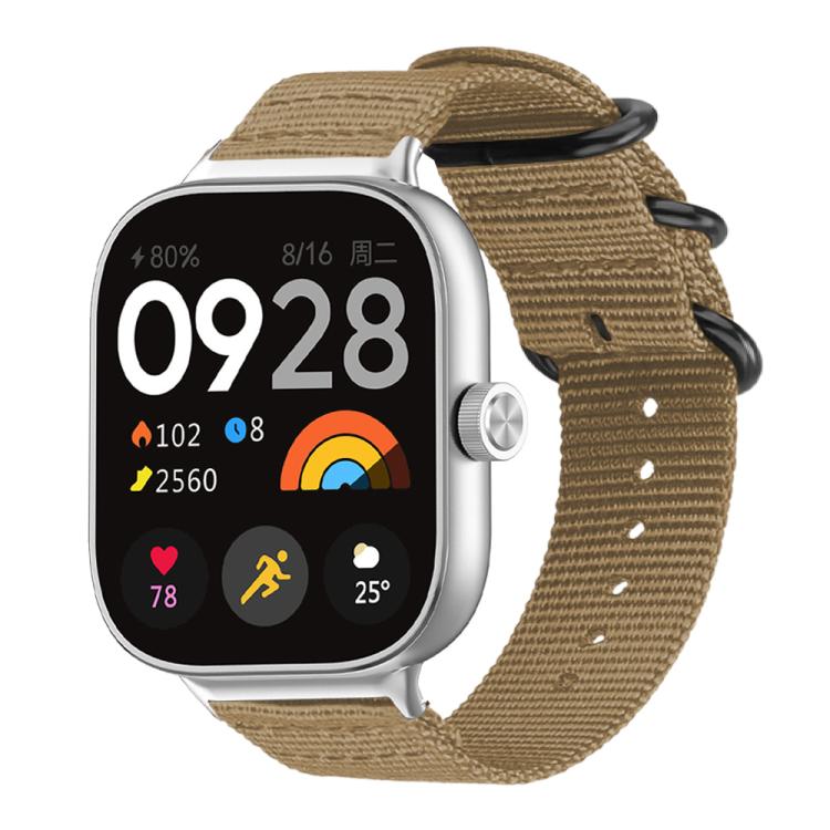 Bracelet de montre en nylon et toile xDfind avec boucle à anneau, For Xiaomi Band 10 Pro/9 Pro/Redmi Watch 6/5/4, For Redmi Watch 3 Active / Watch 3 Lite, For Redmi Watch 3