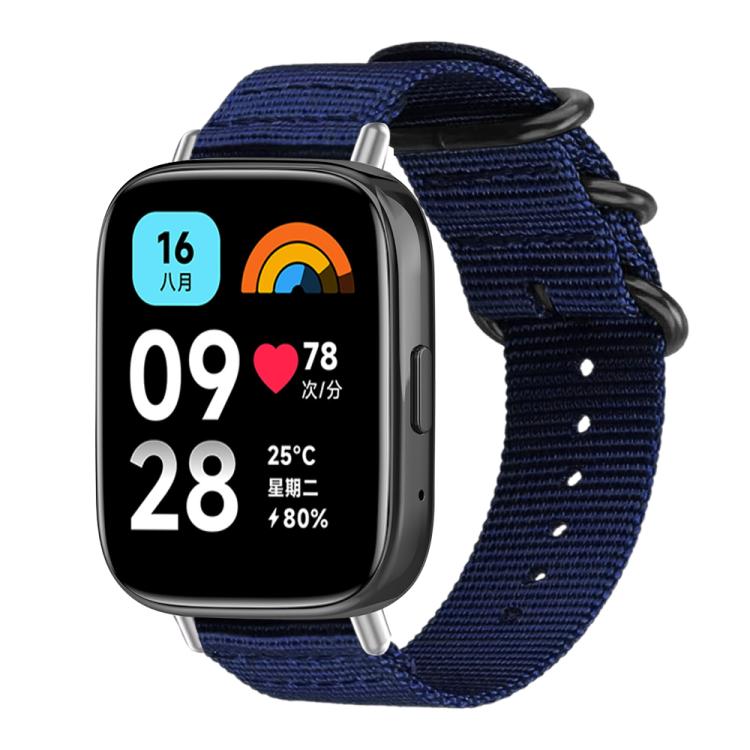 Bracelet de montre en nylon et toile xDfind avec boucle à anneau, For Xiaomi Band 10 Pro/9 Pro/Redmi Watch 6/5/4, For Redmi Watch 3 Active / Watch 3 Lite, For Redmi Watch 3