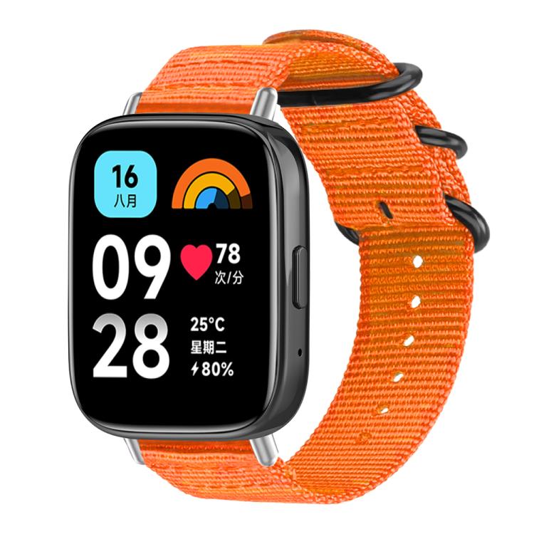 Bracelet de montre en nylon et toile xDfind avec boucle à anneau, For Xiaomi Band 10 Pro/9 Pro/Redmi Watch 6/5/4, For Redmi Watch 3 Active / Watch 3 Lite, For Redmi Watch 3