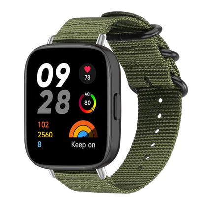 Bracelet de montre en nylon et toile xDfind avec boucle à anneau, For Xiaomi Band 10 Pro/9 Pro/Redmi Watch 6/5/4, For Redmi Watch 3 Active / Watch 3 Lite, For Redmi Watch 3