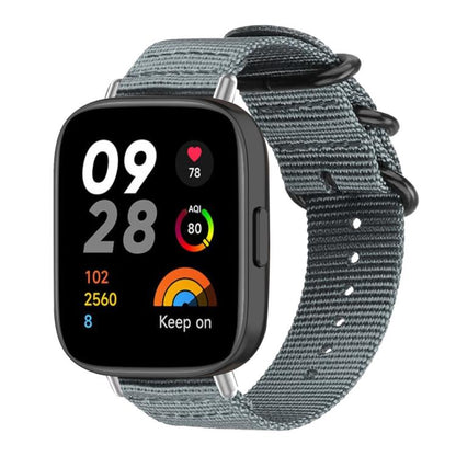 Bracelet de montre en nylon et toile xDfind avec boucle à anneau, For Xiaomi Band 10 Pro/9 Pro/Redmi Watch 6/5/4, For Redmi Watch 3 Active / Watch 3 Lite, For Redmi Watch 3
