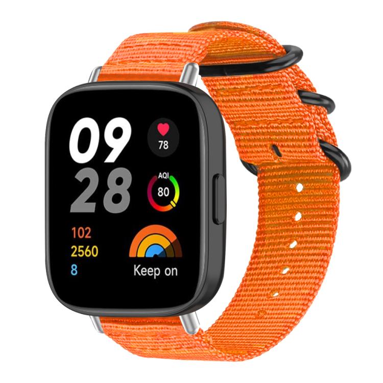 Bracelet de montre en nylon et toile xDfind avec boucle à anneau, For Xiaomi Band 10 Pro/9 Pro/Redmi Watch 6/5/4, For Redmi Watch 3 Active / Watch 3 Lite, For Redmi Watch 3