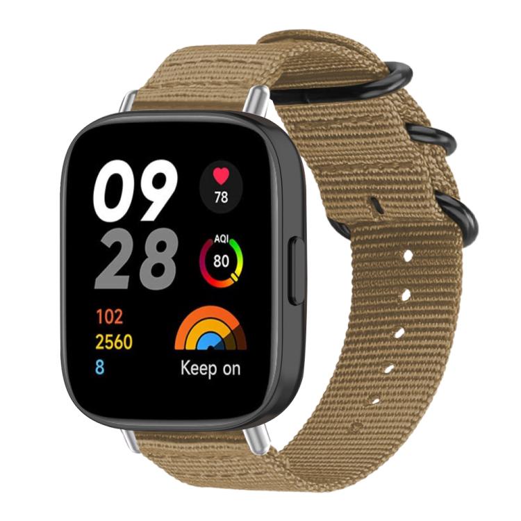 Bracelet de montre en nylon et toile xDfind avec boucle à anneau, For Xiaomi Band 10 Pro/9 Pro/Redmi Watch 6/5/4, For Redmi Watch 3 Active / Watch 3 Lite, For Redmi Watch 3