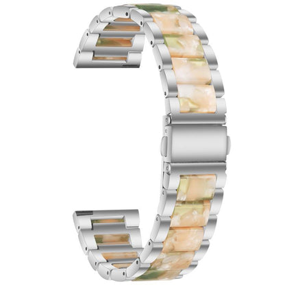 Bracelet de montre xDfind à trois perles en résine et métal, 14mm, 18mm, 20mm, 22mm