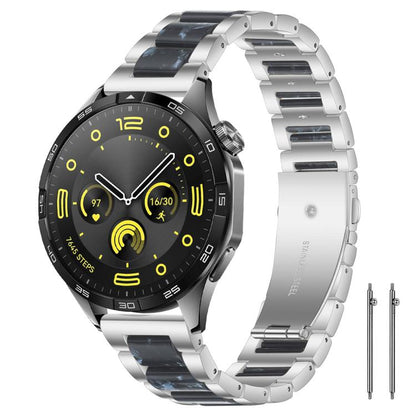 Bracelet de montre xDfind à trois perles en résine et métal, 14mm, 18mm, 20mm, 22mm