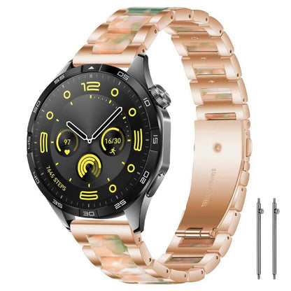 Bracelet de montre xDfind à trois perles en résine et métal, 14mm, 18mm, 20mm, 22mm