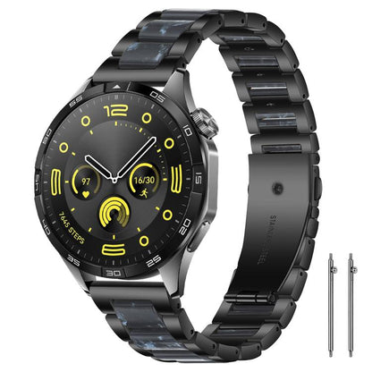 Bracelet de montre xDfind à trois perles en résine et métal, 14mm, 18mm, 20mm, 22mm
