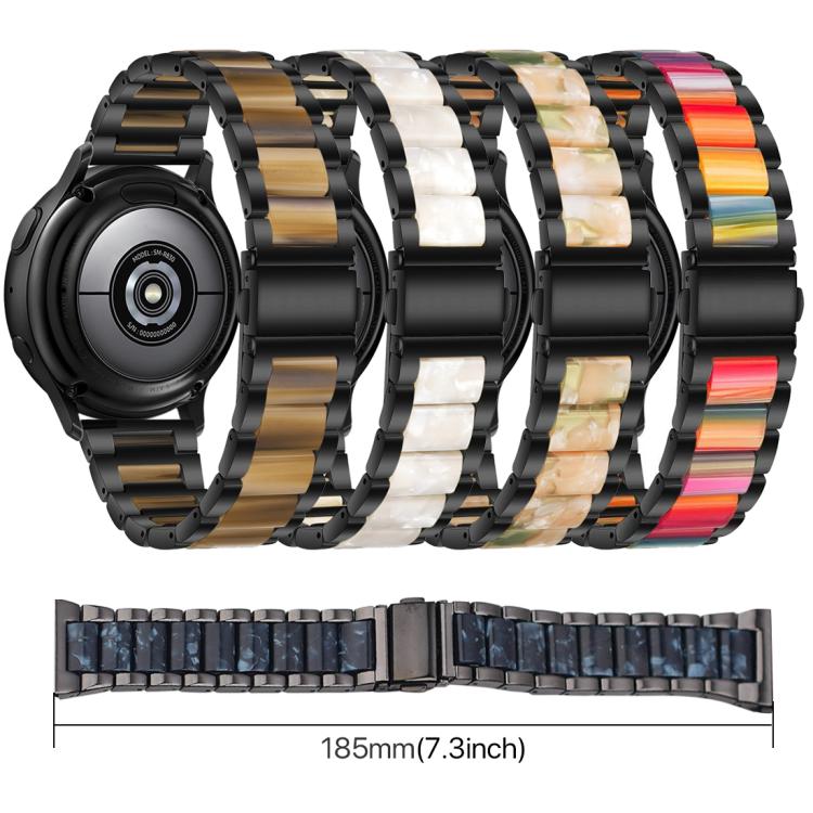 Bracelet de montre xDfind à trois perles en résine et métal, For Fitbit Versa 4 / 3 / Sense 2 / Sense