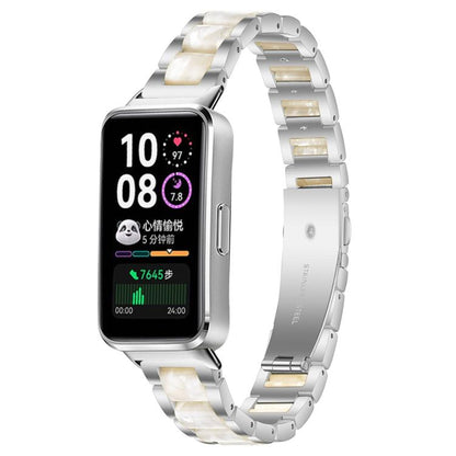 Bracelet de montre xDfind à trois perles en résine et métal, For Huawei Watch Fit4 / Fit4 Pro / Fit3, For Huawei Band 10 / 9 / 8