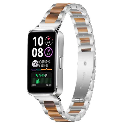 Bracelet de montre xDfind à trois perles en résine et métal, For Huawei Watch Fit4 / Fit4 Pro / Fit3, For Huawei Band 10 / 9 / 8