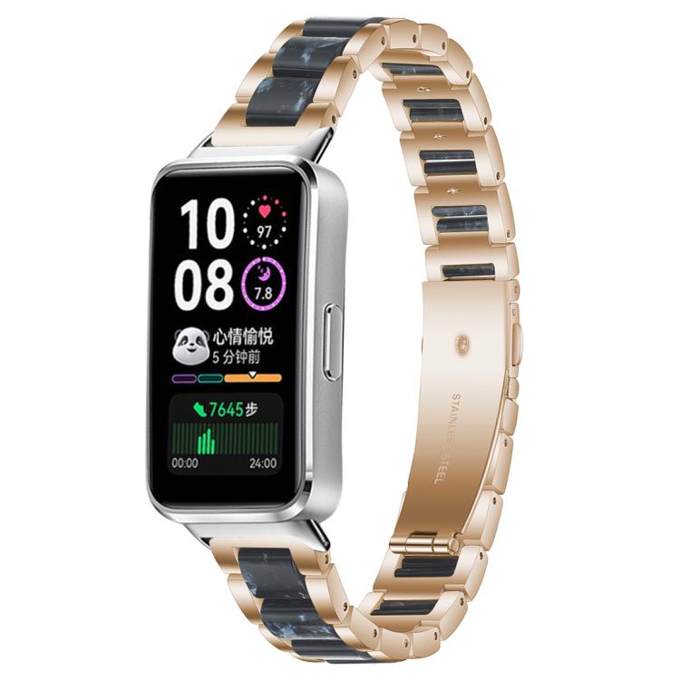 Bracelet de montre xDfind à trois perles en résine et métal, For Huawei Watch Fit4 / Fit4 Pro / Fit3, For Huawei Band 10 / 9 / 8
